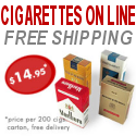 Buy CIGARETTES ON LINE and Save! FREE SHIPPING WORLDWIDE